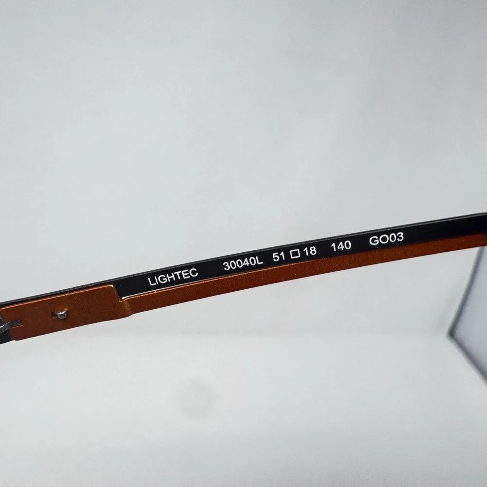 Morel Lightec 30040L 51-18-140 Eyeglass Frames Gunmetal Copper France